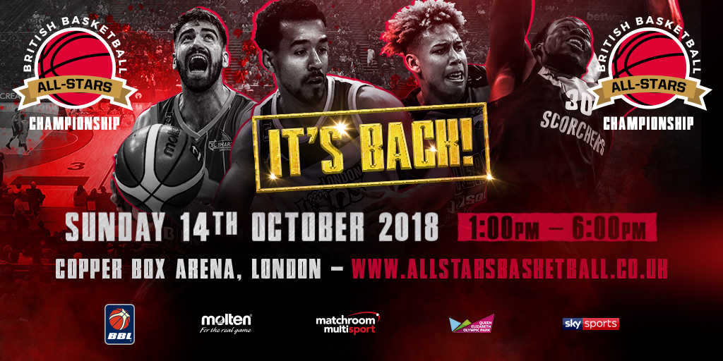British Basketball All-Stars Championship Returns October 14